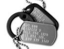 embossed dog tags for military